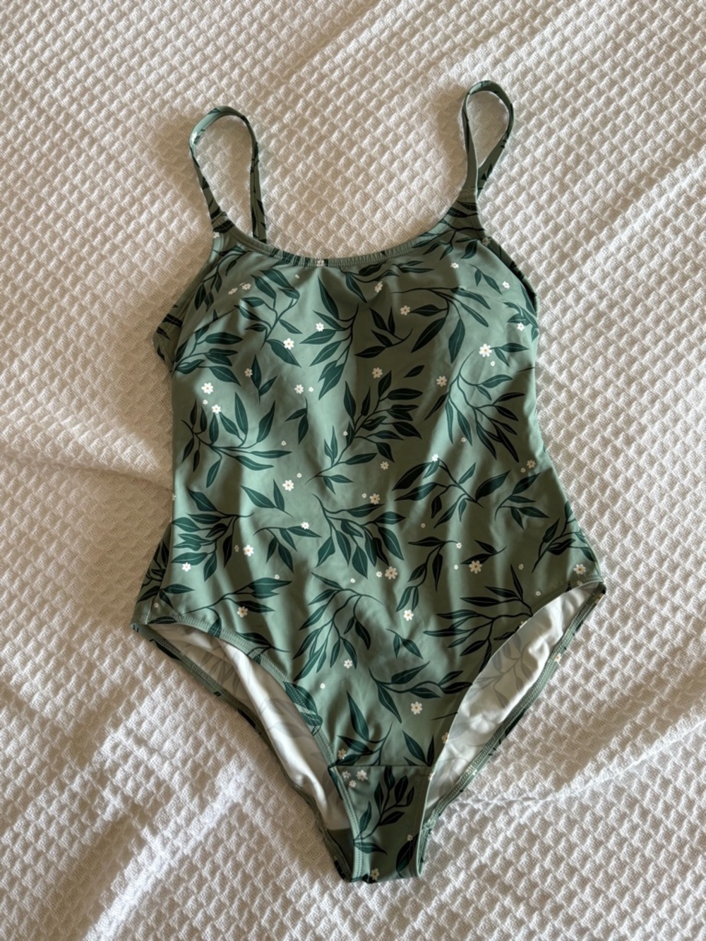 Rachel Sage Green Foliage One-Piece Swimsuit